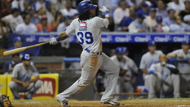 Michael Martínez de Tigres del Licey de la Liga de Beisbol Profesional de la República Dominicana