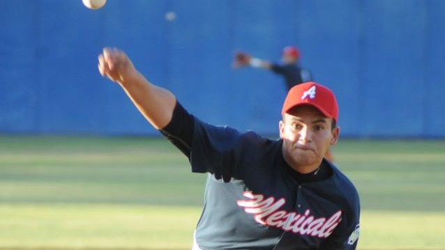 Jaime Lugo, pitcher de Aguiluchos de Mexicali en la Liga Norte de México