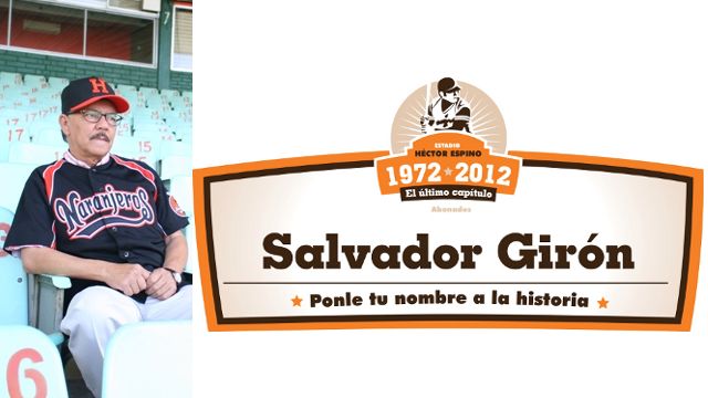 Salvador Girón, aficionado de Naranjeros de Hermosillo